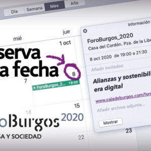 Llamada para asistir a ForoBurgos 2020