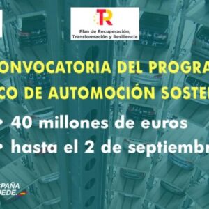 Lanzado el Programa Tecnológico de Automoción Sostenible (PTAS) con 40 millones de euros para subvenciones a proyectos