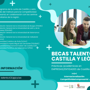 Abierto el plazo para solicitar participar como entidad de acogida en el programa Becas Talento Castilla y León 2024